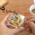 Pursuestar Happy Birthday Music Box - Clear Gold Hand Crank Musical Box for Mom/Dad/Daughter/Son - Unique Gift