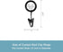 Kenney Petit Window Curtain Clip Rings - 14-Pack, Black