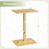 Amazer Bamboo TV Tray Table, Height Adjustable Side Table for Small Spaces, Snack Table for Couch, Bed, Chair, Sofa