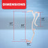Amazing Drapery Hardware 2.5 Inch Clear Valance Clips for Blinds & Window Shades, 10-Pack
