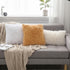 MIULEE Pack of 2 Luxury Faux Fur Throw Pillow Covers - Decorative Plush Pillow Case for Sofa, Bedroom, 16x16 Inch, White