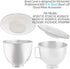 Upgrade KitchenAid Mixers Bowl Covers, Fits 5-6 Quart Stainless Steel Bowl Lift Models KV25G KP26M1X (2 Pack)