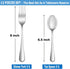12 Pcs Forks and Spoons Silverware Set,Food Grade Stainless Steel Flatware Cutlery Set for Home,Kitchen and Restaurant,Mirror Polished,Dishwasher Safe - 6 Dinner Fork(8 inch) and 6 Teaspoon(6.5 inch) by MUTNITT