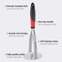 Joyoldelf Heavy Duty Potato Masher, Stainless Steel Kitchen Tool with Non-slip Handle for Beans, Vegetables & Fruits