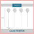 Cake Tester for Baking, 4 Packs Cake Testers for Baking Doneness and Reusable Cake Testing Stick 7.9 in Stainless Steel Skewer Omesata