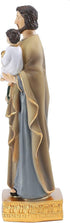 Galiyen St. Joseph and Child Jesus Statues, Hand-Crafted 8 Inch Resin Figurines, Catholic Religious Decoration