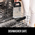 GORILLA GRIP XL 4-Sided Cheese Grater with Container, BPA-Free Stainless Steel Box Grater, Black