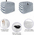 Nautical Anchor 2 Slice Toaster Cover Small Appliance Cover Toaster Dustproof Fingerprint Protectors Machine Washable, Black White Geometric Stripes Rope