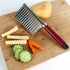 2 PACK French Fry Crinkle Cutter, Wavy Potato Slicer, Vegetable Chopper Knife for Home Kitchen