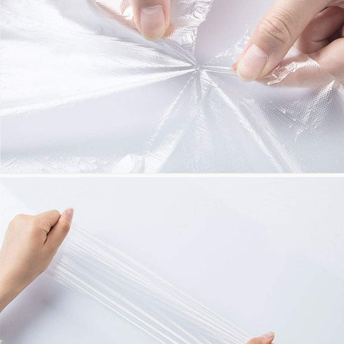 Food Storage Bags, 12 x 16 Plastic Produce Bags on a Roll, Clear Bags for Fruits, Vegetables, and Bread