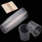 100 Pack 1oz/30ml Plastic Graduated Cups, Transparent Scale Cups with 50 Pack Wooden Stirring Sticks