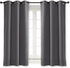 NICETOWN Blackout Curtain Blind for Bedroom, Thermal Insulated Grommet Blackout Drape (Single Panel, W42 x L63, Grey)