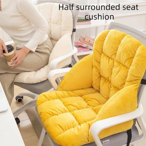LYFJMUS High Back Office Chair Cushion Soft Desk Chair Pad with Ties Rocking Chair Cushion for Office Car Home Dining