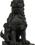 YTC Summit International, Inc. Pair of Chinese Lions Stone Guardian Figurines Set of 2 on Engraved Base