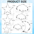 Twinkle Twinkle Little Star Cookie Cutter Set - 7 Piece - Cloud, Star, Moon Cutters for Baby Shower Gender Reveal