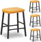 Deisy Dee Velvet Rectangle Vanity Stool Covers, Small Footstool Ottoman Covers Pack