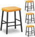 Deisy Dee Velvet Rectangle Vanity Stool Covers, Small Footstool Ottoman Covers Pack
