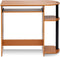 Furinno Simplistic Easy Assembly Computer Desk with Keyboard Tray, Light Cherry/Black