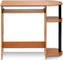 Furinno Simplistic Easy Assembly Computer Desk with Keyboard Tray, Light Cherry/Black