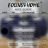 FOLINS&HOME Navy Blue Round Tablecloth 48 Inch Waterproof Heavy Duty Wrinkle Free Polyester Fabric Table Cover for