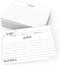 321Done Recipe Cards, Made in USA - 4x6 Black and White Modern Minimalist, Set of 50 for Weddings, Bridal Shower