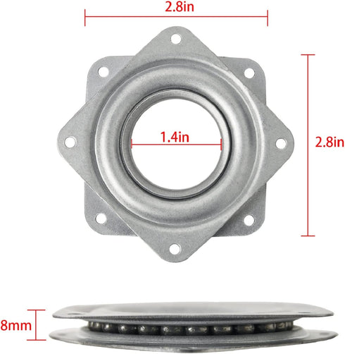3" Lazy Susan Turntable 200 LBS pounds Steel Ball Bearing Rotating Tray Strong Sturdy Table Cabinet Low Profile