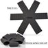 Pot & Pan Protectors, 3-Piece Silicone Cookware Protector Pad, Unique Opening Design for Stacking