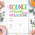 Girl Bounce House or Jumping Party Invitations, 20 Count with Envelopes for Jump Party Invites