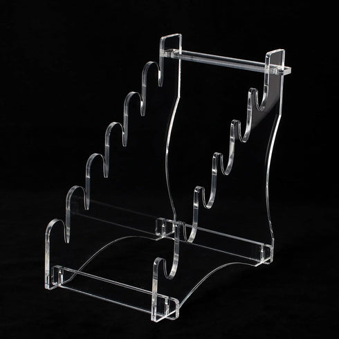 Dagger Stand Knife Display Stand, Acrylic Desktop Display for 6 Knives, Hunting Knife, Dagger, Pocket Knife