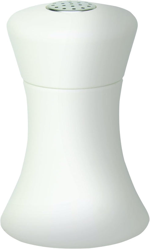 Fletchers' Mill Sierra Salt Shaker, White - 4 Inch, Adjustable Coarseness Fine