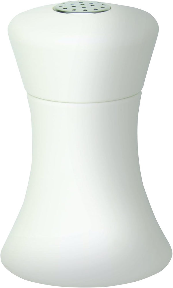 Fletchers' Mill Sierra Salt Shaker, White - 4 Inch, Adjustable Coarseness Fine
