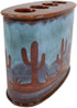 Ebros Rustic Southwestern Desert Cactus Figurine, Arizona Wilderness Bathroom Accent, Decorative Toothbrush Holder