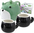 HAKONE YOSEGI Frog Teapot & Cup Set, Japanese Tea Service with Filter & Gift