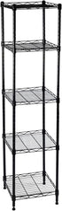 HESESOH 5-Wire Shelving Adjustable Shelves, Standing Storage Shelf for Laundry Bathroom Kitchen Pantry