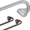 Silver Curtain Rods for Windows, Adjustable 48 to 84 Inch Blackout Curtain Rod, 5/8 Inch Diameter Wrap Around