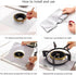 XZSUN Gas Stove Burner Covers 10 Pack - 0.2mm Double Thickness Reusable Protectors for Kitchen & Cooking (Silver)