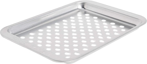 Nordic Ware Naturals Compact Crisping Tray - Natural Uncoated Aluminum, Safe for Toaster Oven and Broiler