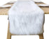 CEMGYIUK Table Runner,Modern Snowy White Faux Fur Decor Runner for Party,Birthday,Thanksgiving,Xmas,Dresser,Wedding,Dinning Table,Home Dinning