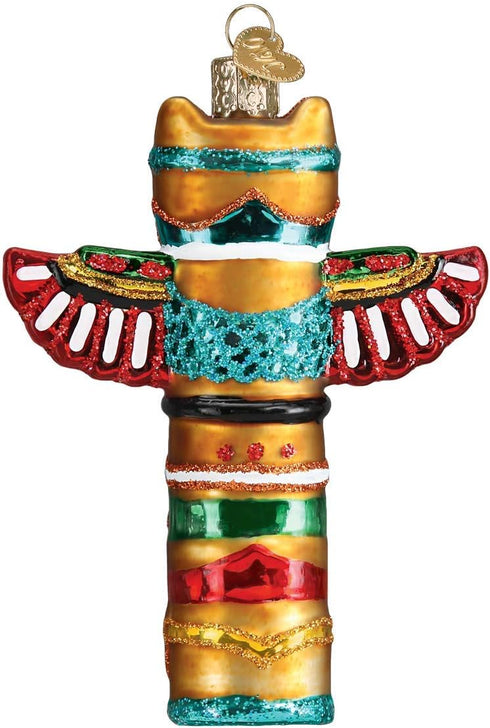 Old World Christmas Multi Totem Pole Ornament