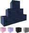 EBIGIC Small Storage Bins,Collapsible Fabric Storage Organizer 9.0"x7.5"x7.5" 6 Pack,Mini Storage Box,fit for