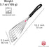 Seki Japan Left Handed Spatula - Stainless Steel Egg, Fish Spatula Cookware, 12” Slotted Turner
