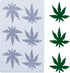 Marijuana Leaf Embossed Fondant Silicone Mold for Chocolate, Candy, Gum Paste, Polymer Clay, Baking Tools