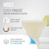 Host Glass Freeze Insulated Gel Chiller, Double Wall Frozen Cocktail Cups, Set of 2