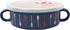 Pavilion Gift Company Livin' The River Life Stoneware Snack Soup Bowl, 13.5oz, Blue with BPA Free Lid