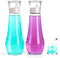 ZOBONETI Mouthwash Dispenser For Bathroom, Glass Mouth Wash Dispensers With Cup, Mouthwash Container