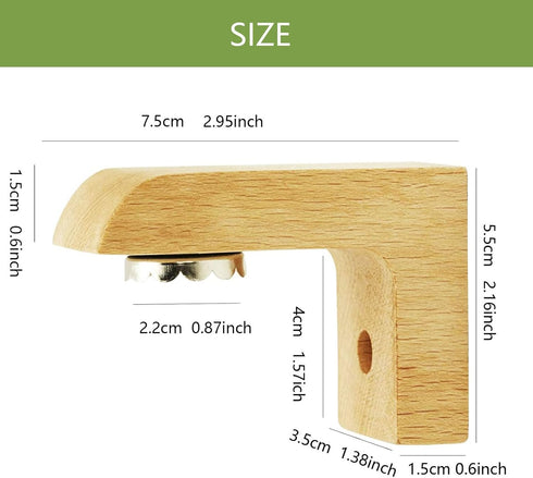 (2 sets) Wood Magnetic Bar Soap Holder for Shower Wall, Eco-Friendly Wooden Soap Dish for Soaps & Beard Shampoo Bars