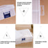 CHILDHOOD 2 Pack Clear Plastic Clip Box, Small Crayon Box Containers with Lids, 6.5 x 4.5 Inches
