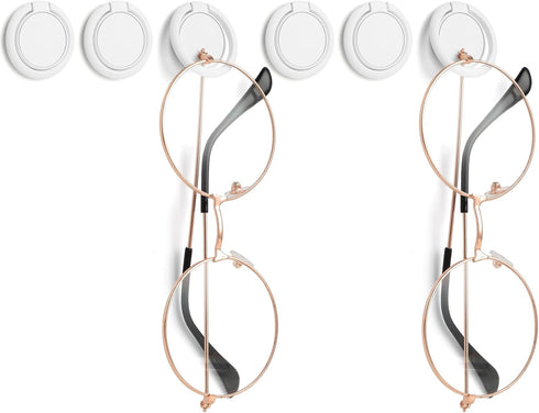 6pcs Eyeglasses Holder, 180 Folding Design, Sunglasses Organizer for Wall, Desk, Car, Home Workshop