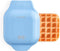 Rise by DASH Mini Waffle Maker, Non-Stick Surface Cooks 4 Inch Waffles in Minutes (Blue)
