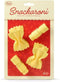 Genuine Fred SNACKARONI Pasta Bag Clips, Set of 4, Two Styles Farfalle